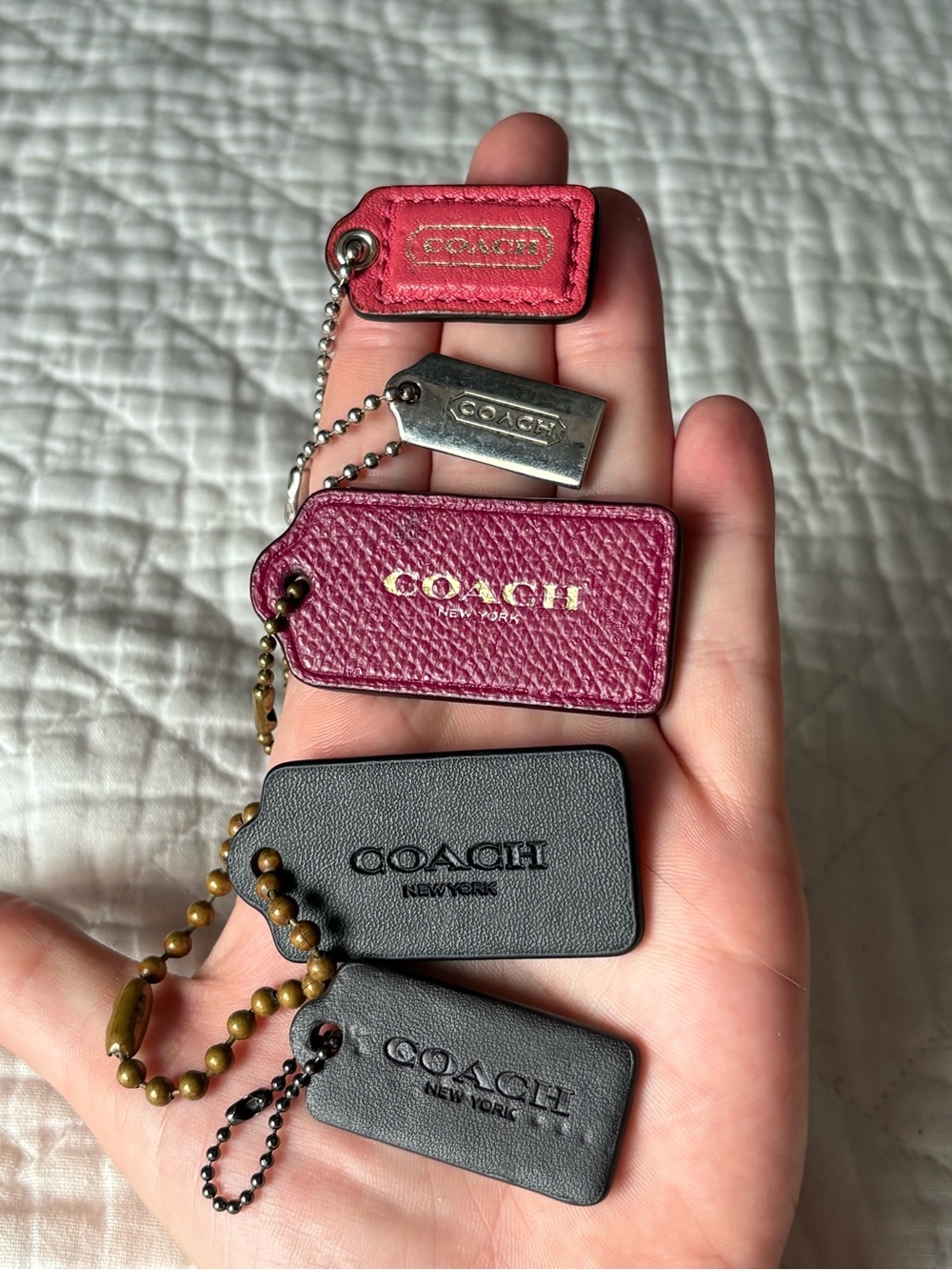 Coach hangtags bundle purse charm lot